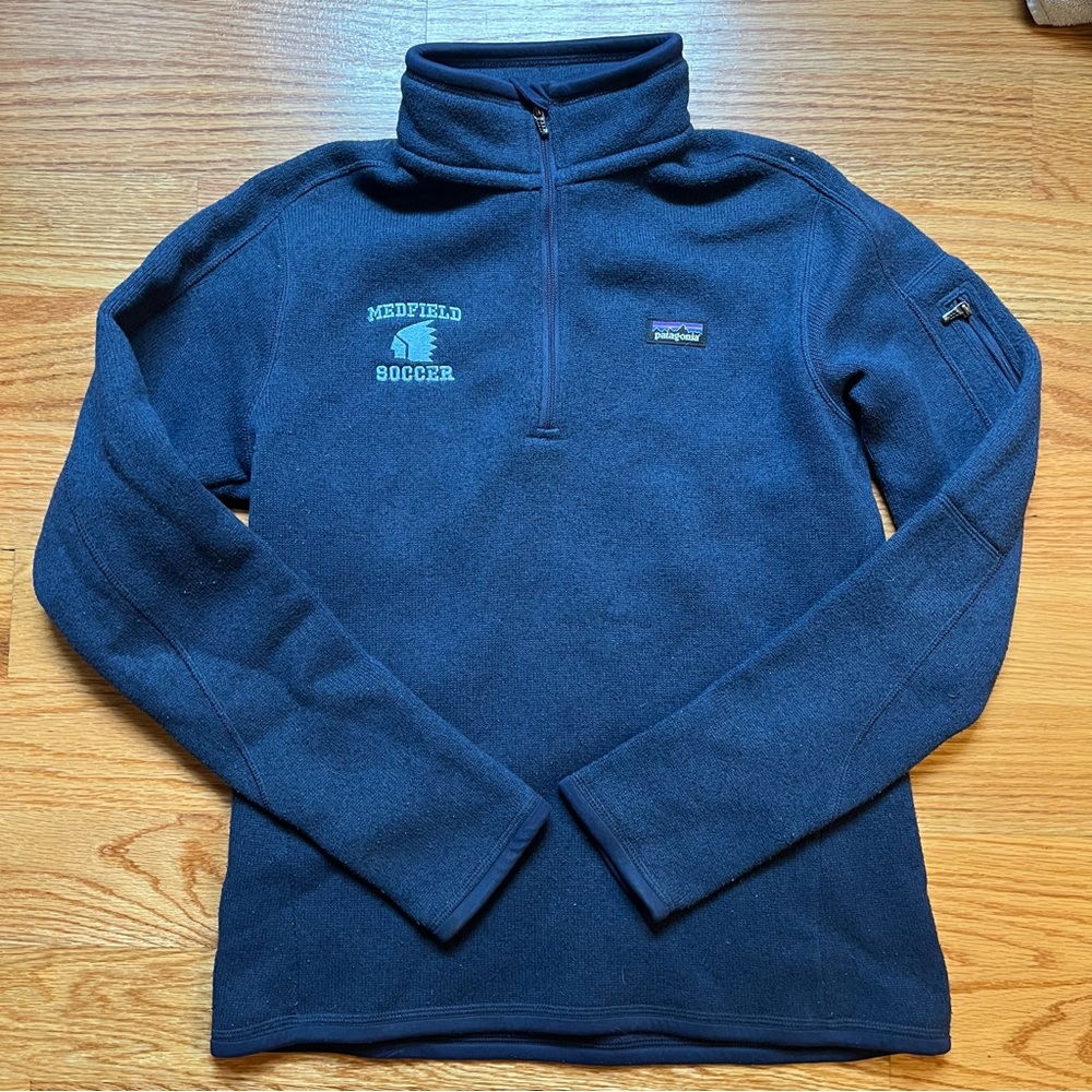 Patagonia better sweater blue quarter zip size small